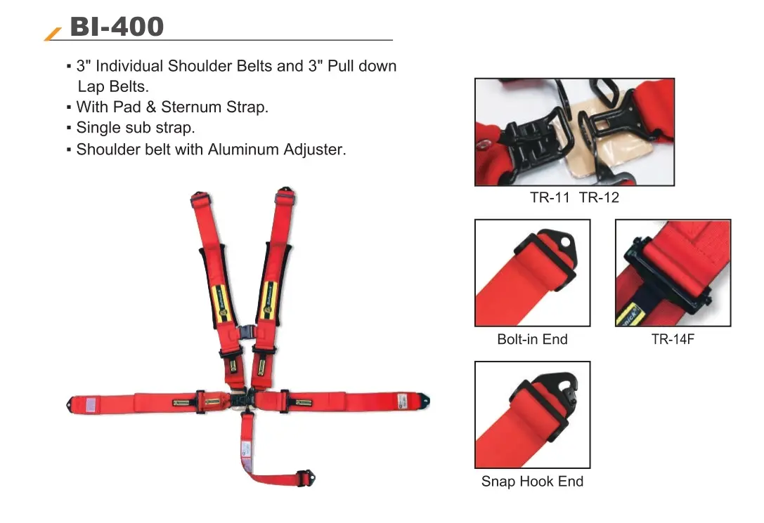 SFI UTV Racing Harness BI-400 - Beltenick