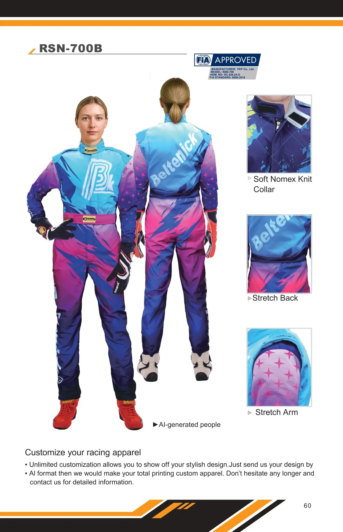 FIA Racing Suit RSN-700B - Beltenick