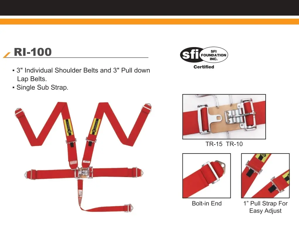 SFI 5-Point Racing Harness RI-100 - Beltenick