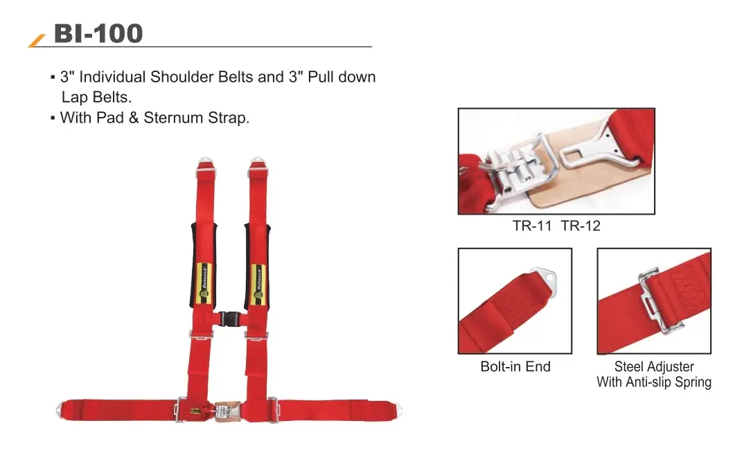 SFI UTV Racing Harness BI-100 - Beltenick