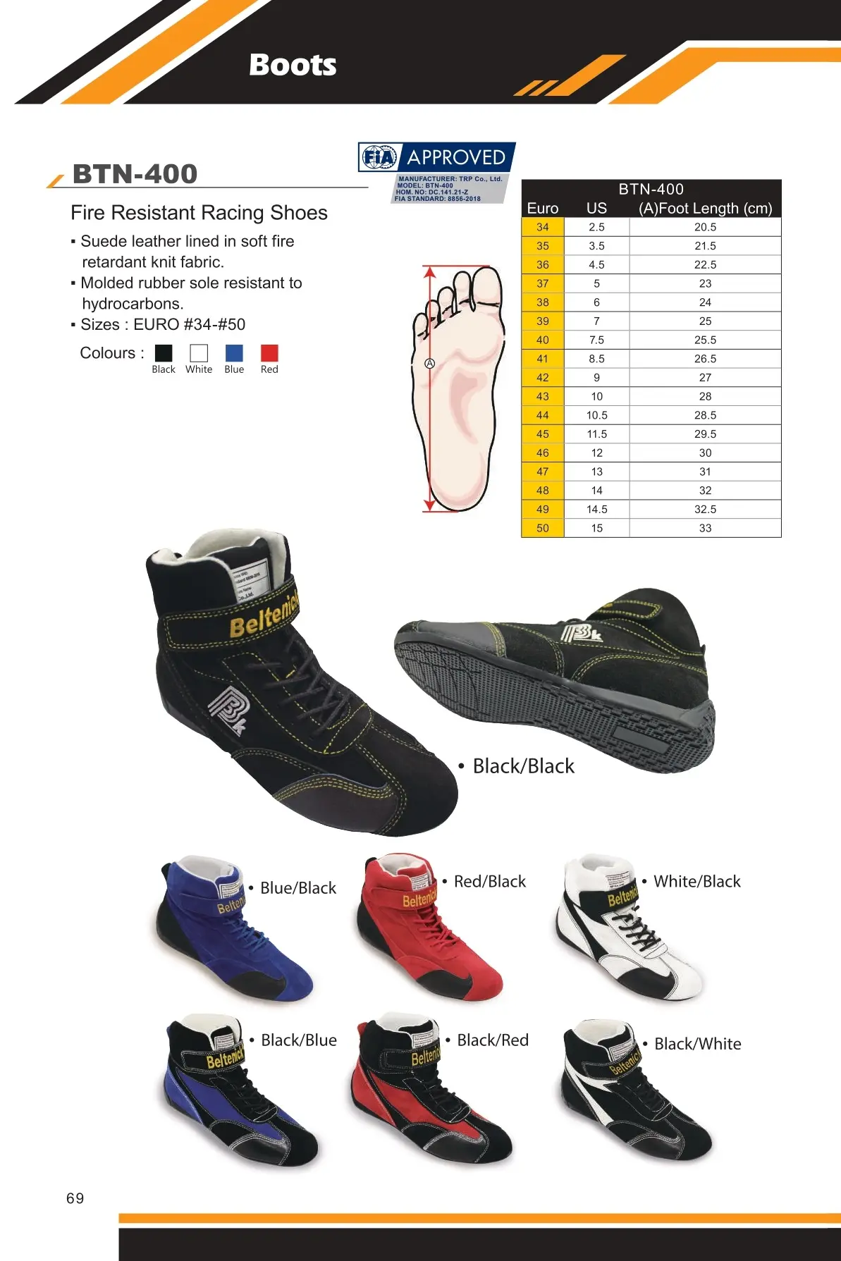 FIA Racing Boots BTN-400 - Beltenick