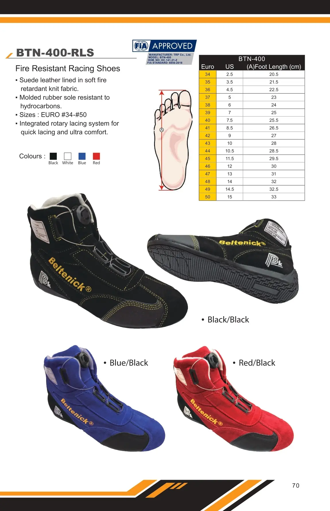 FIA Racing Boots BTN-400-RLS - Beltenick