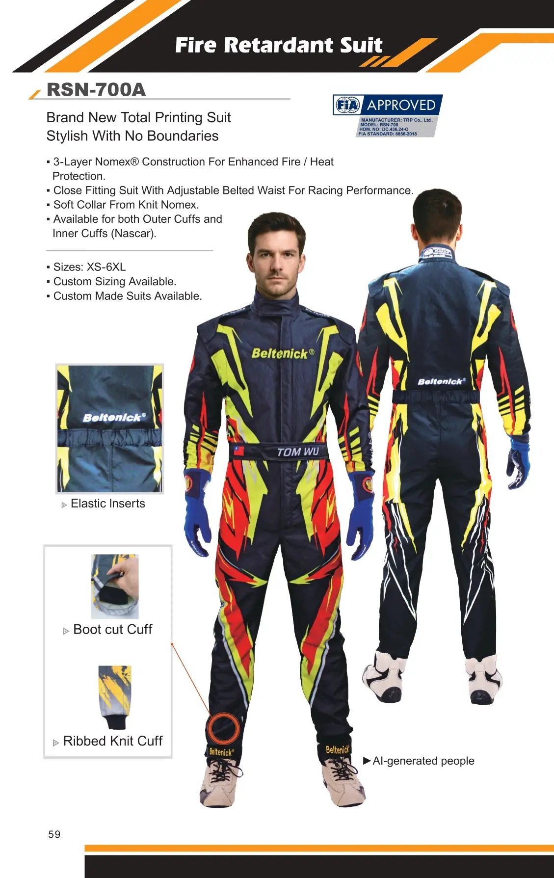 FIA Racing Suit RSN-700A - Beltenick