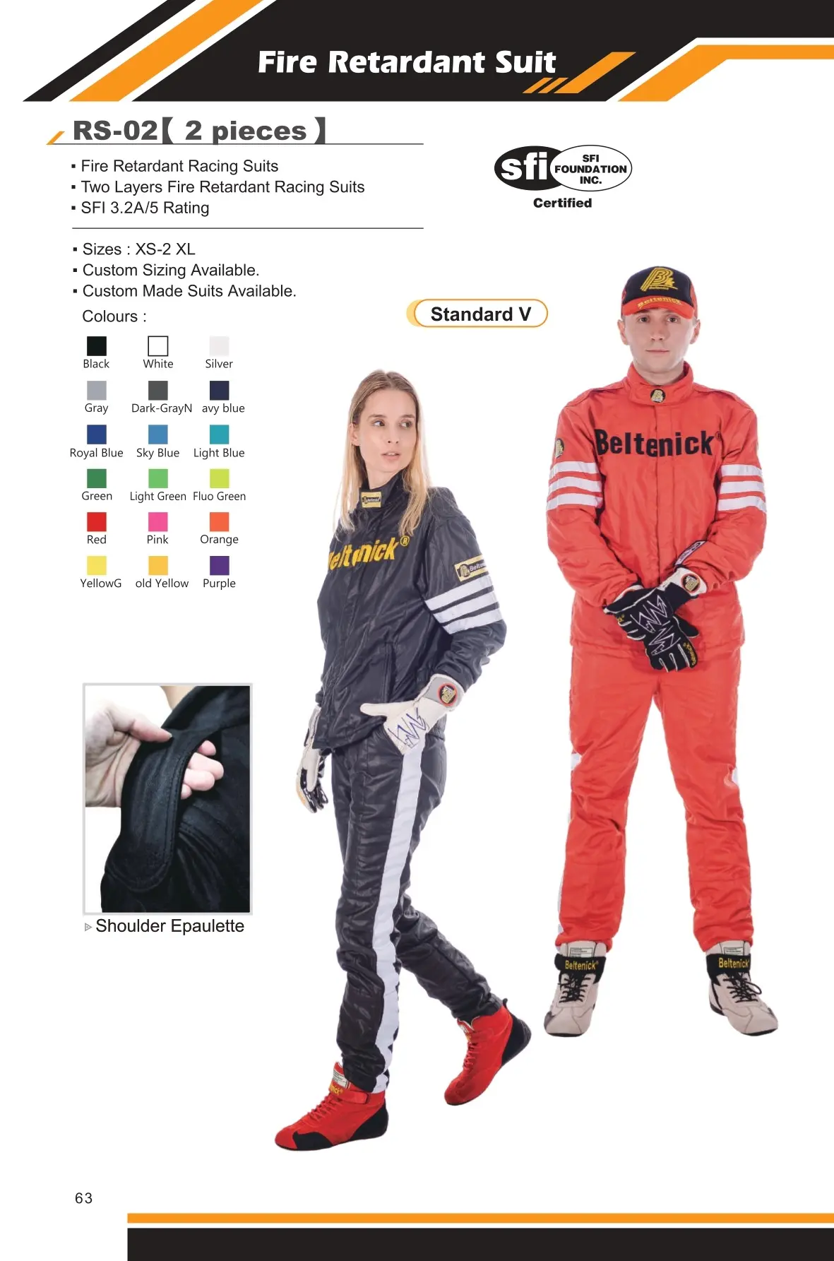 SFI Racing Suit RS-02 (2 piece) - Beltenick