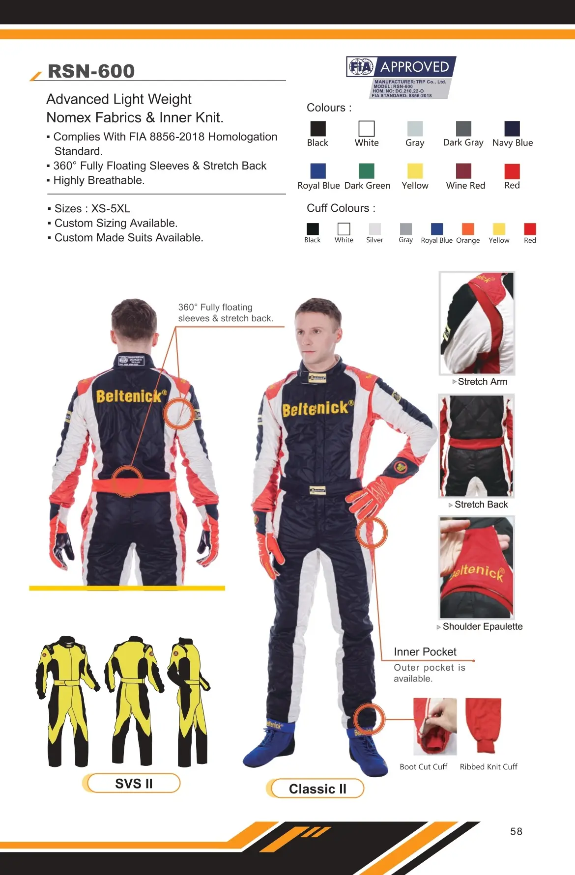 FIA Racing Suit RSN-600 - Beltenick