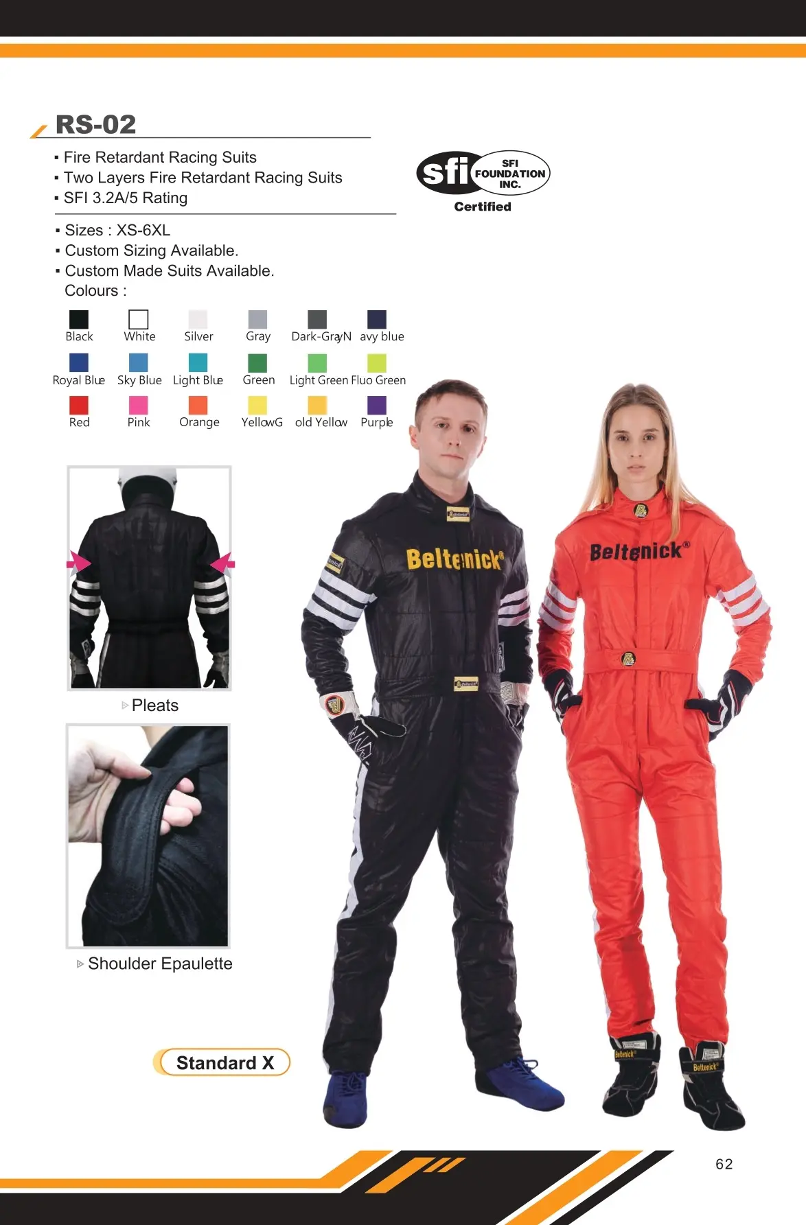 SFI Racing Suit RS-02 - Beltenick