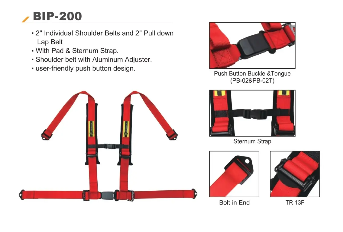 SFI UTV Racing Harness BIP-100 - Beltenick