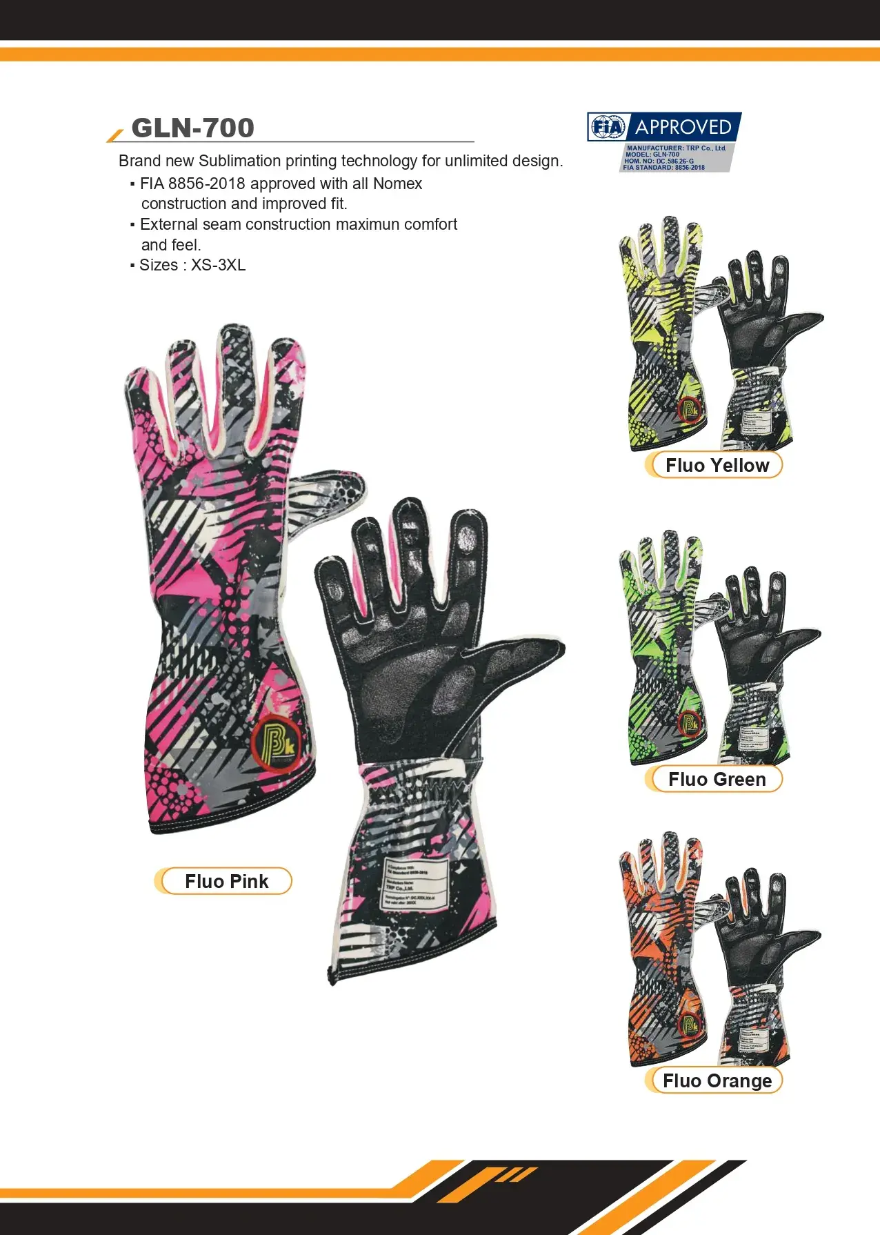 FIA Racing Gloves GLN-700 - Beltenick