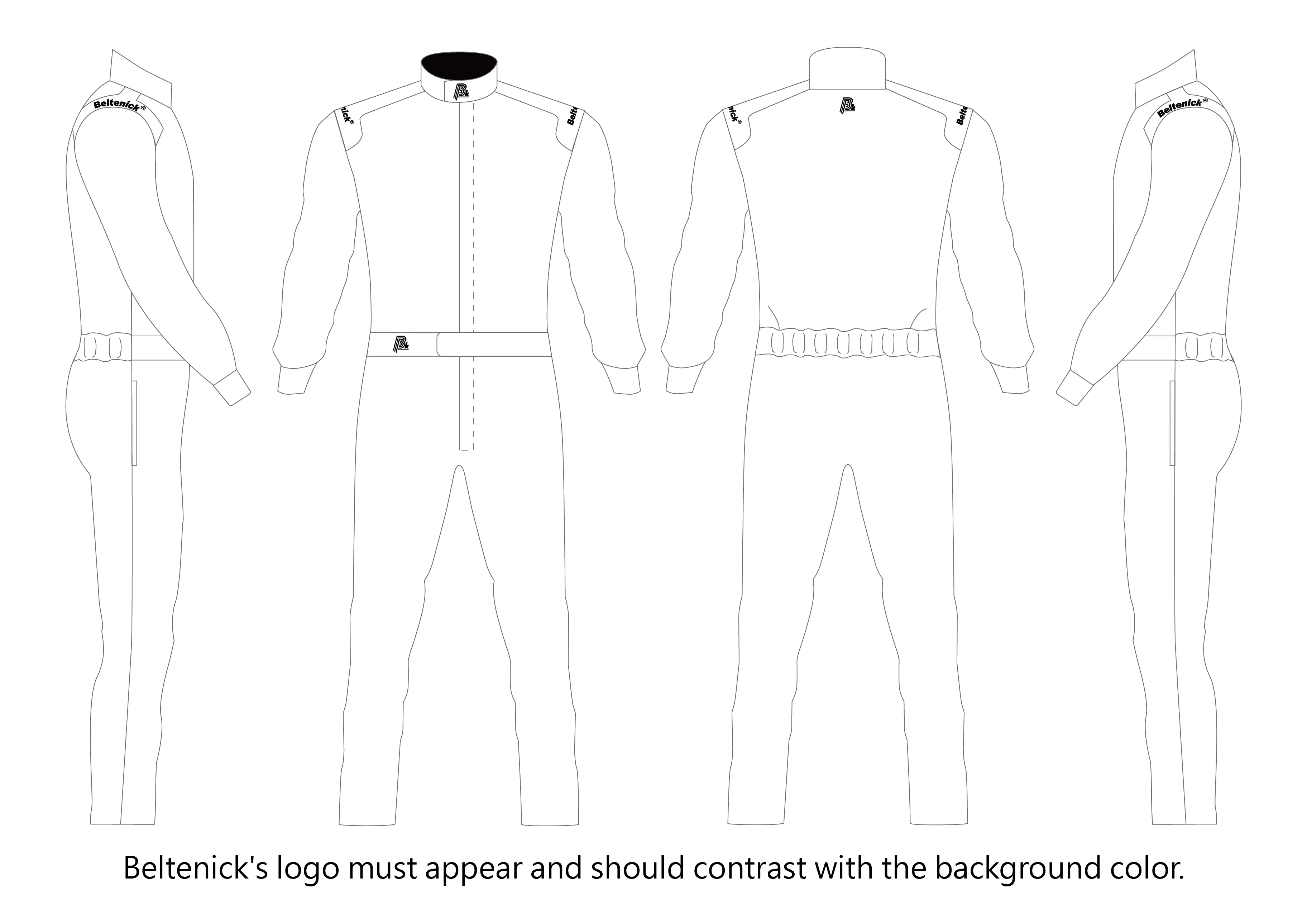 FIA RACING SUIT TEMPLATE Standard II - Nascar Cuff