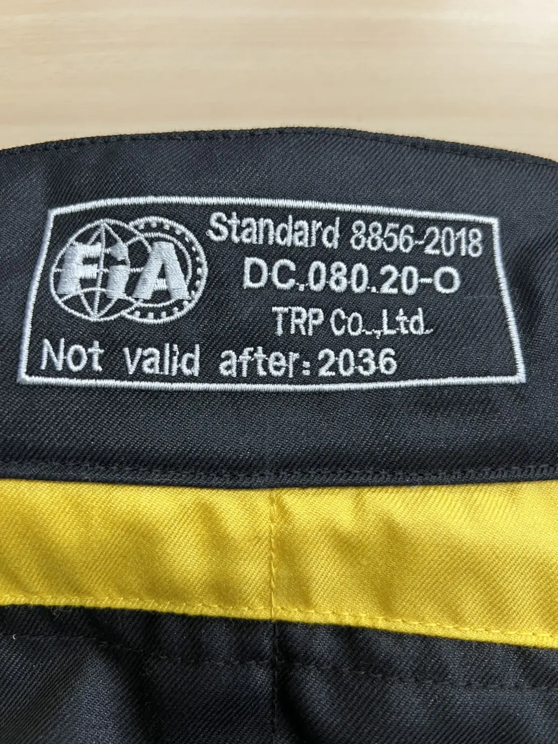 Fia Racing Suit Label
