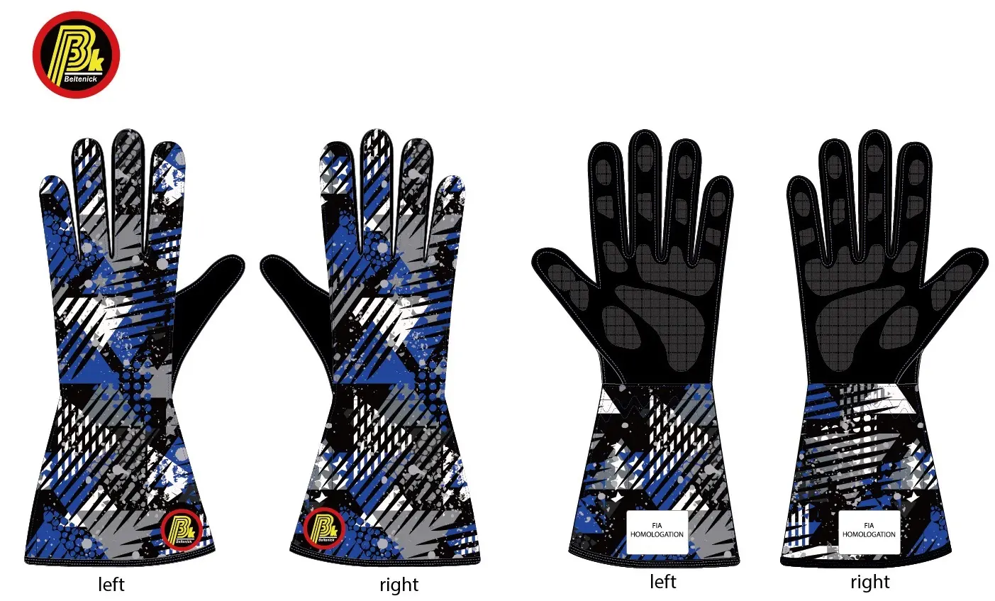 Gloves 外縫 25102103 塗鴉藍